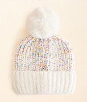 Confetti Pom Beanie