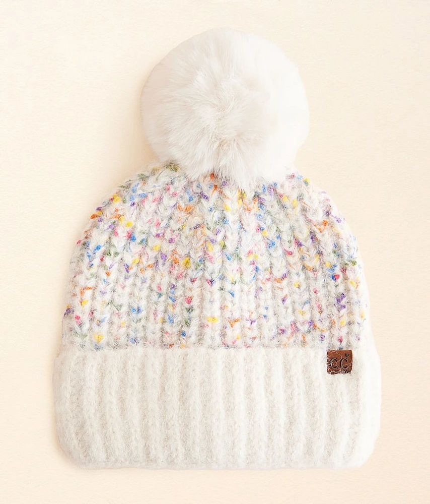 Confetti Pom Beanie