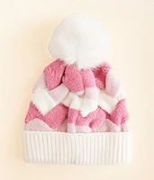 Woven Pom Beanie