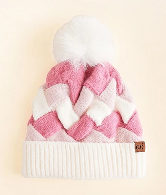 C.C Woven Pom Beanie