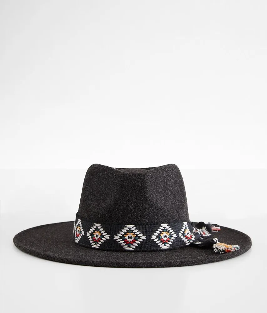 C.C Embroidered Band Panama Hat