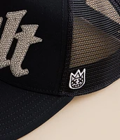 Crystal Cut Script Trucker Hat