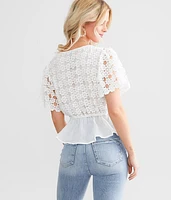 Crochet Peplum Top
