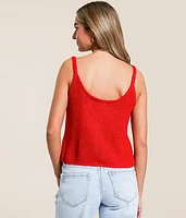 Cropped Sweater Tank Top