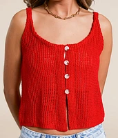 Cropped Sweater Tank Top
