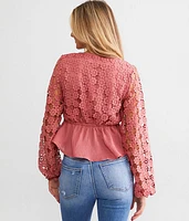 Crochet Peplum Top