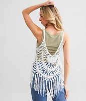 Fringe Crochet Tank Top