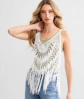 Fringe Crochet Tank Top