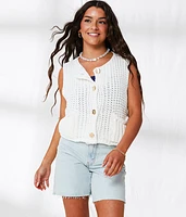 Chunky Knit Sweater Vest