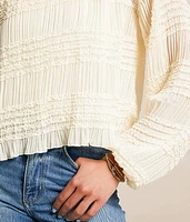 Ruffle Pleated Top