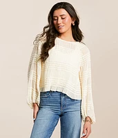 Ruffle Pleated Top