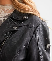 Asymmetrical Leather Jacket