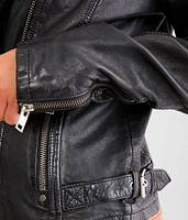 Asymmetrical Leather Jacket