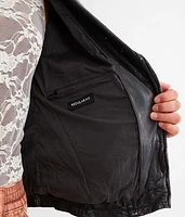 Asymmetrical Leather Jacket