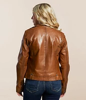 Faylor Leather Asymmetrical Jacket