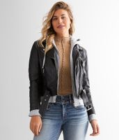 Mauritius Fred Hooded Leather Jacket