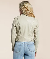 Maryn Studded Leather Jacket