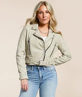 Maryn Studded Leather Jacket