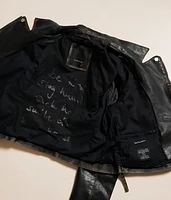 Sharon Leather Asymmetrical Jacket