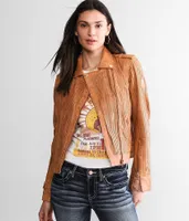 Mauritius Perforated Leather Jacket