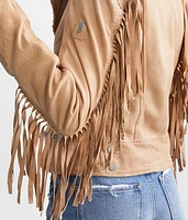 Leather Fringe Jacket