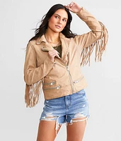 Leather Fringe Jacket