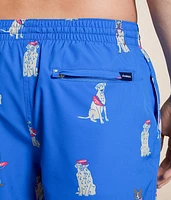 The I Let Dogs Out Stretch Swim Trunks