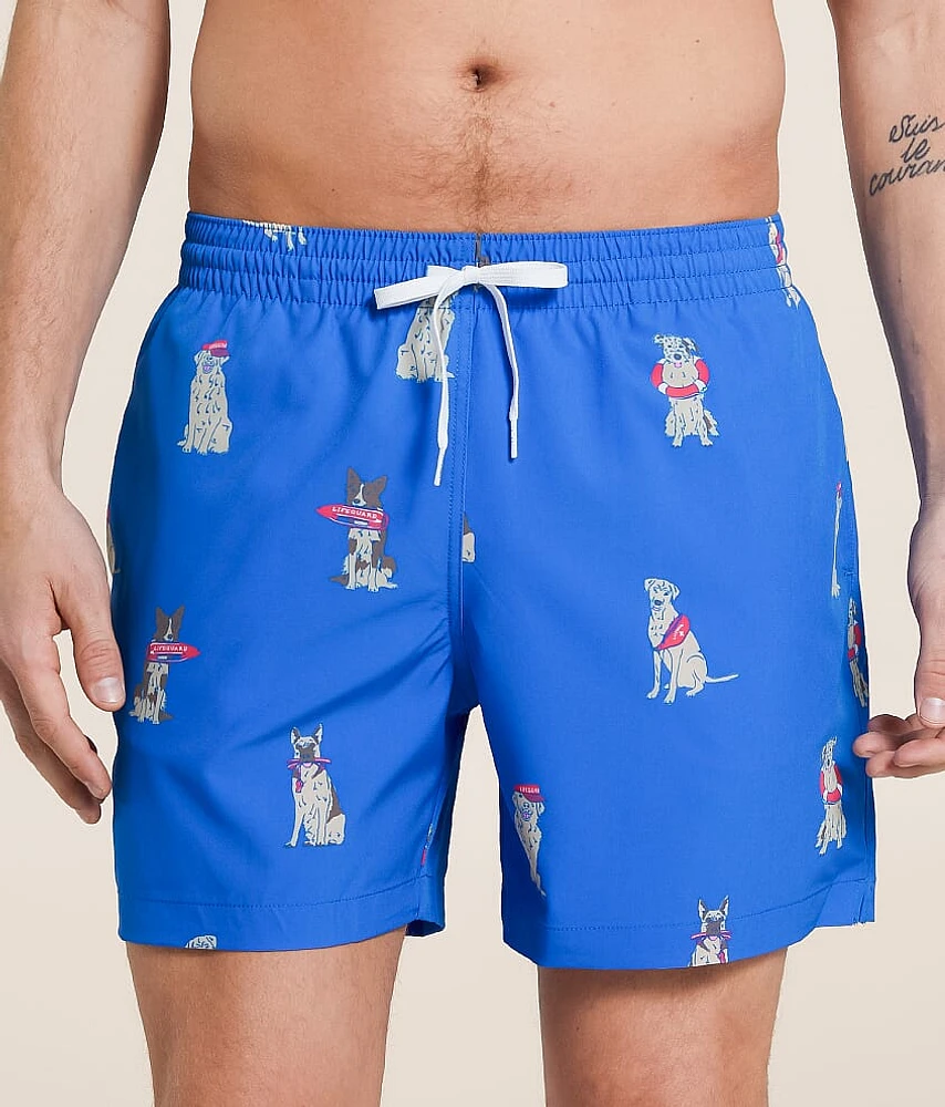 The I Let Dogs Out Stretch Swim Trunks