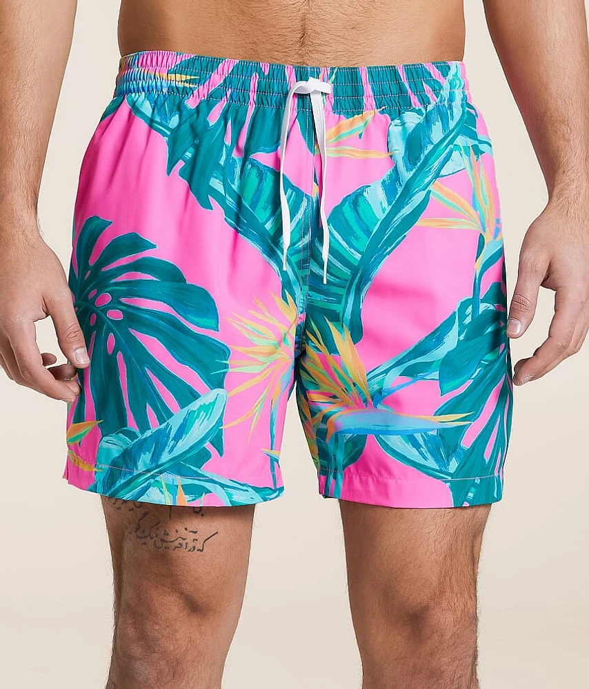 The Birds Of Paradise Stretch Swim Trunks