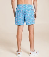 The Domingos Are For Flamingos Stretch Swim Trunks