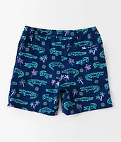 Boys - The Neon Glades Stretch Swim Trunks