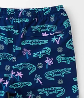 Boys - The Neon Glades Stretch Swim Trunks