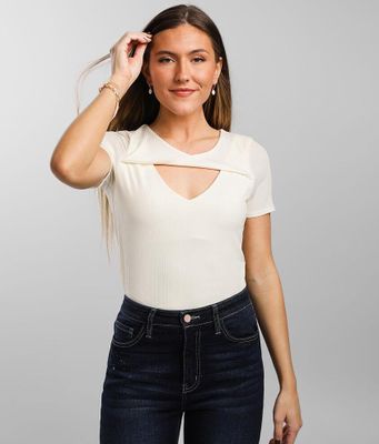 Buckle Black Shaping & Smoothing Cut-Out Top