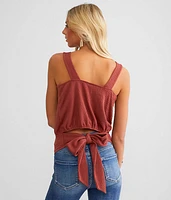 Textured V-Wire Tank Top