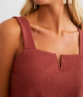 Textured V-Wire Tank Top