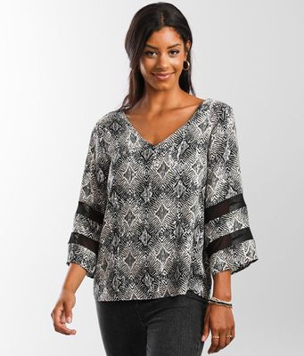 Buckle Black Shaping & Smoothing Printed Top