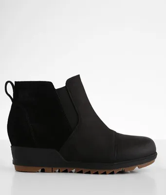 Sorel Evie Leather Wedge Ankle Boot