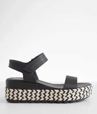Sorel Cameron Leather Flatform Sandal