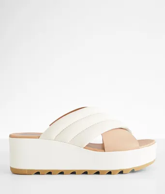 Sorel Cameron Flatform Leather Sandal