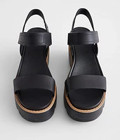 Joanie™ IV Y Strap Wedge Leather Sandal