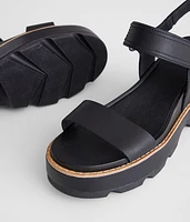Joanie™ IV Y Strap Wedge Leather Sandal