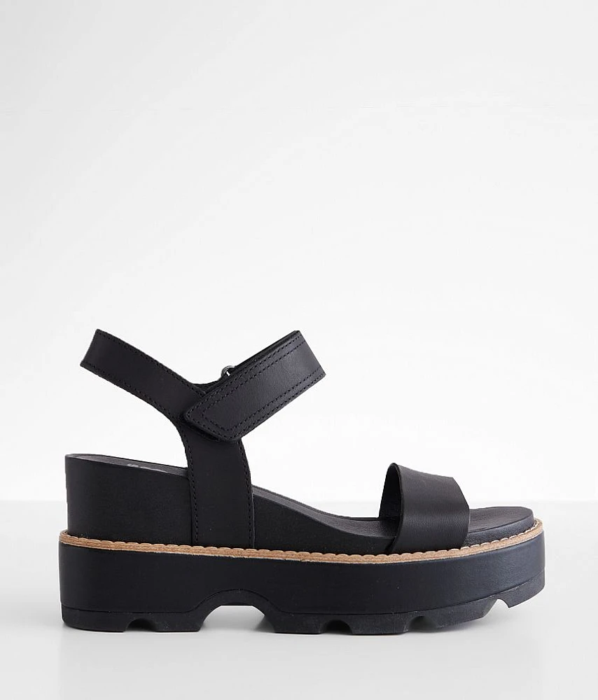 Joanie™ IV Y Strap Wedge Leather Sandal