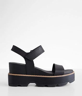Joanie™ IV Y Strap Wedge Leather Sandal