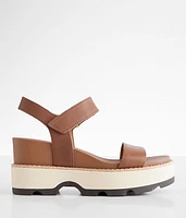 Sorel Joanie IV Y Strap Wedge Leather Sandal