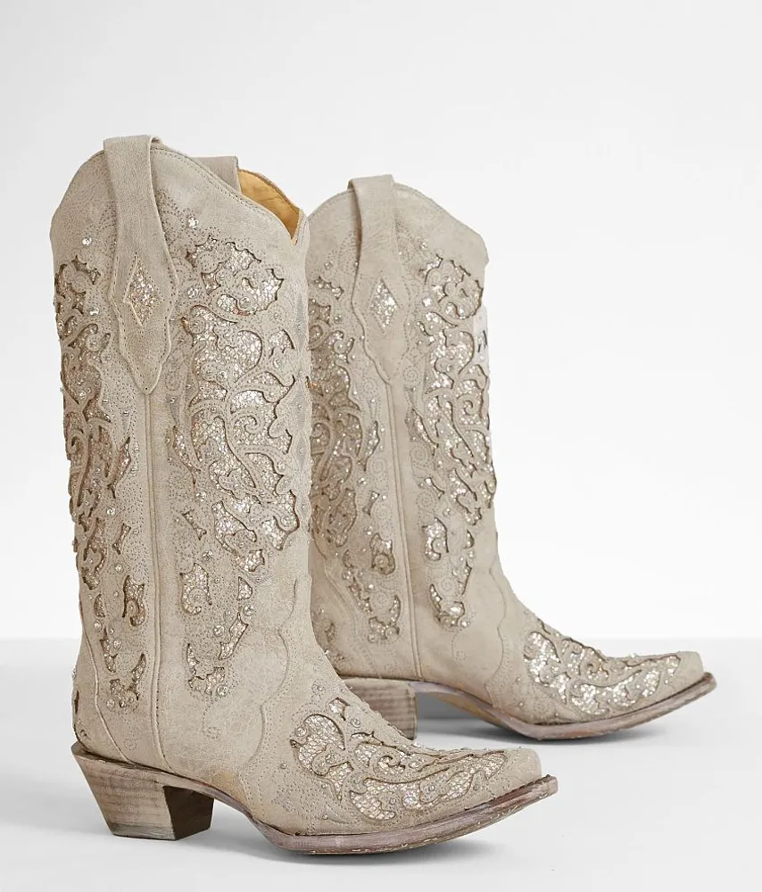 Corral Laser Cut Leather Western Boot