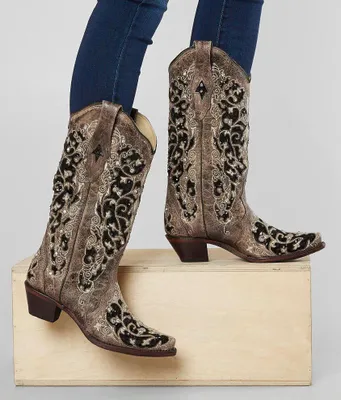 Corral Sequin Leather Western Boot