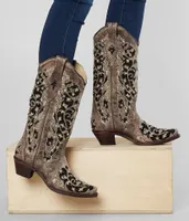 Corral Sequin Leather Western Boot