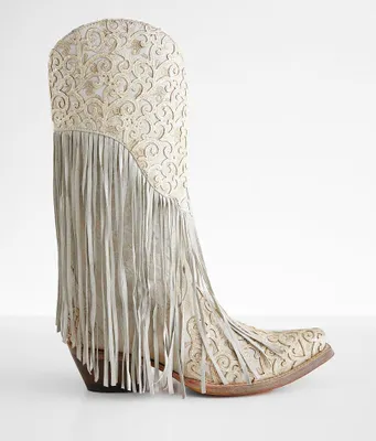 Corral Fringe Leather Western Boot