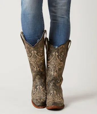 Circle G by Corral Crackle Leather Western Boot