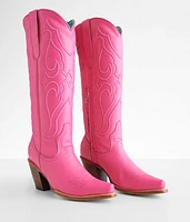 Hot Pink Western Leather Boot